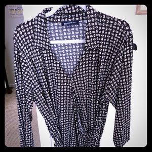 Jones New York Like New Faux Wrap Style Dress